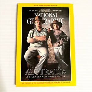 Australia BiCentennial Down Under National Geographic Magazine February 1988
